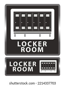 Sign Illustration Of Locker Room Symbol On Isolated White Background. 