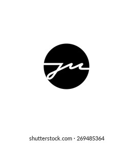 Sign Of The Letter J And M.
Branding Identity Corporate Logo Design Template Isolated On A White Background