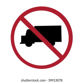 No Trucks Signs Images, Stock Photos & Vectors | Shutterstock