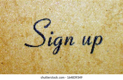 SIgn up pixel background