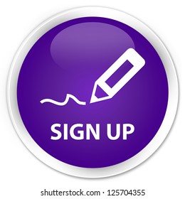 Sign Up Purple Button