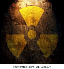 Sign Radiation On Grunge Wall Stock Illustration 2170336579 | Shutterstock