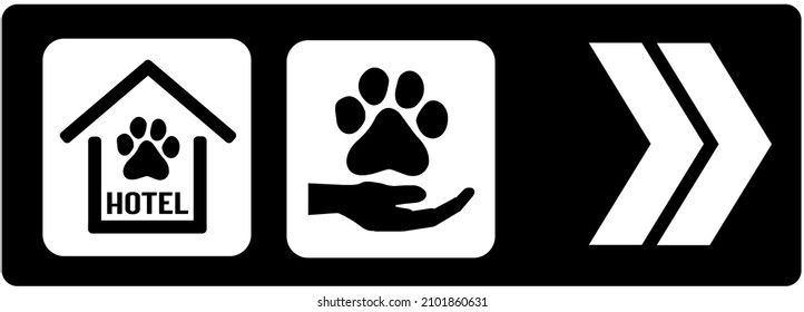 A Sign That Indicates The Pet Hotel And Pet Day Care. Doggy Day Care.