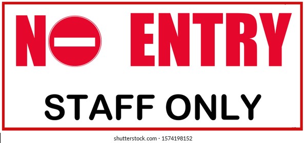 Entry No Signboard Images, Stock Photos & Vectors 