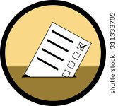 sign of voting. raster version