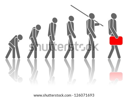 signage  of the process of evolution.