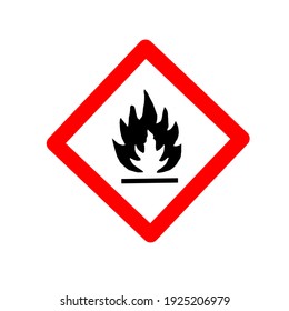 signs or symbols of flammable items