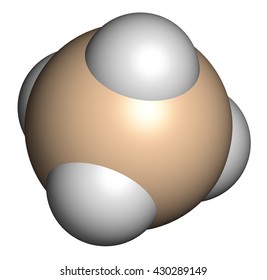 Silane Sih4 Molecule 3d Rendering Atoms: ภาพประกอบสต็อก 430289149 ...