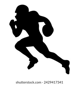 silhouette of american football or rugby - Powered by Shutterstock