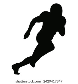 silhouette of american football or rugby - Powered by Shutterstock