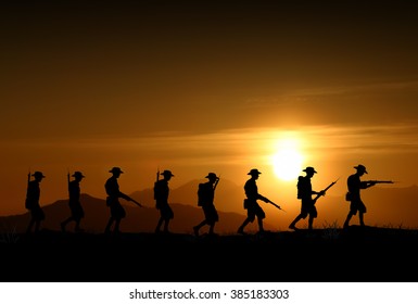 1,189 British soldier silhouette Images, Stock Photos & Vectors ...