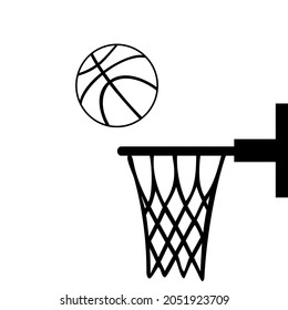 バスケット ゴール シルエット のイラスト素材 画像 ベクター画像 Shutterstock