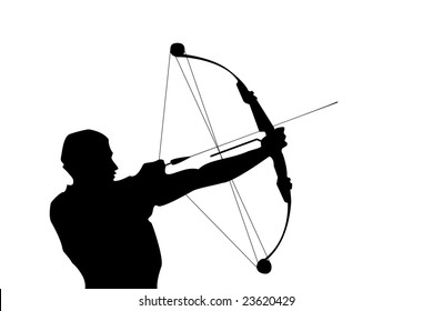 compound bow clip art