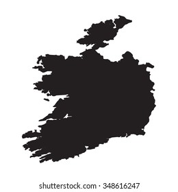 Silhouette Country Ireland Stock Illustration 348616247 | Shutterstock