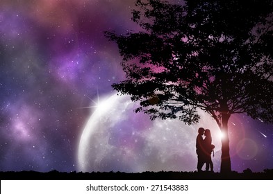 18,881 Couple moon Images, Stock Photos & Vectors | Shutterstock