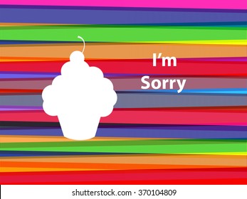 Silhouette Cupcake - I'm Sorry