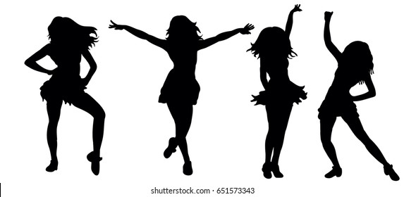 Dancing Woman Silhouette Images Stock Photos Vectors Shutterstock