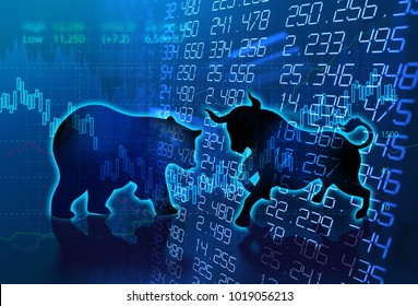 2,306 Bear and bull silhouette Images, Stock Photos & Vectors ...