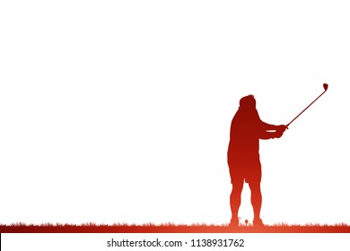 ゴルフ シルエット 女性 のイラスト素材 画像 ベクター画像 Shutterstock