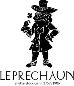 Silhouette Of Leprechaun