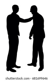 Silhouette Man Friends Stock Illustration 681699646 | Shutterstock