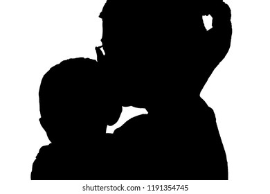 silhouette, mother and child in love - Powered by Shutterstock