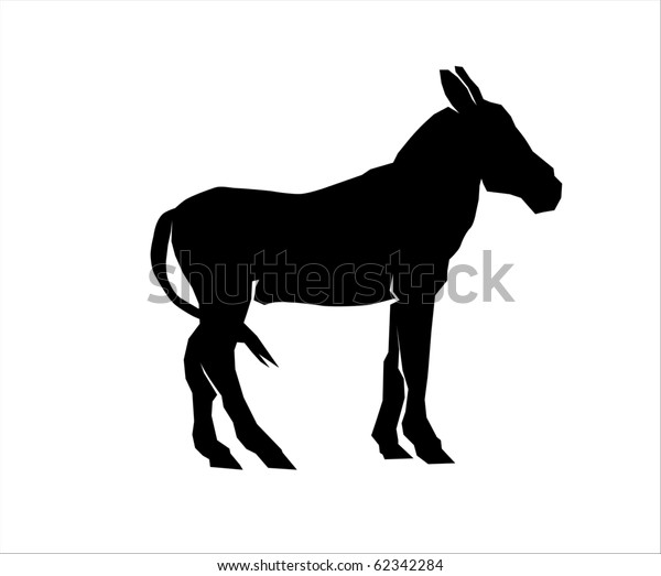 Silhouette Mule Stock Illustration 62342284 | Shutterstock