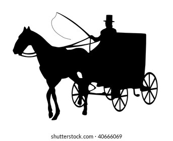 3,818 Horse Carriage Silhouette Images, Stock Photos & Vectors ...