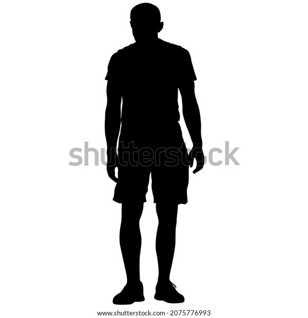 Silhouette People Different Poses Bent Over Stock Illustration 2075776993 Shutterstock 