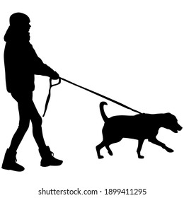 Woman Walking Dog Images, Stock Photos & Vectors | Shutterstock