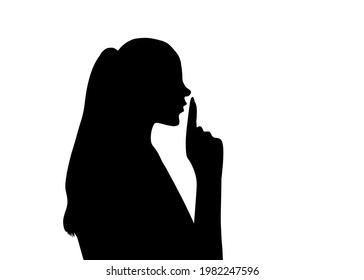 Silhouette Woman Person Character Shadow Illustration Stock ...