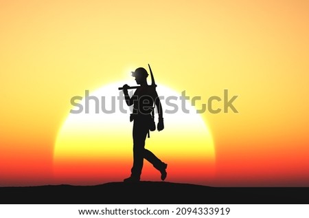 Similar – Image, Stock Photo just like a star Young man