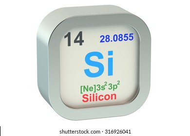 Silicon Element Isolated On White Background