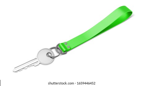 Silicone Strip Promotion Keychain PSD Mockup