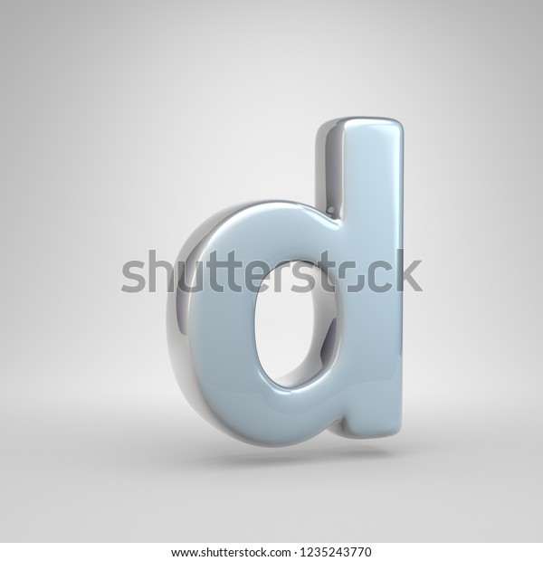 Silver Car Paint Letter D Lowercase Stock Illustration 1235243770 ...