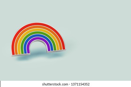cloud 9 gay pride pin