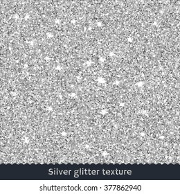 Silver Glitter Texture. Rasterized Copy