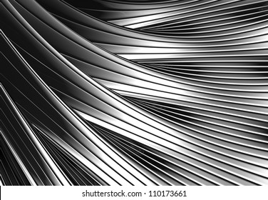 Silver metal shiny abstract 3d background illustration