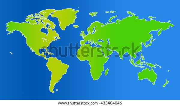 Similar World Map Blank Infographic Stock Illustration