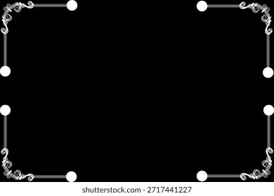 Simple Background Frame, Unique Background, Black and White, Black Color Background, Unique Art and Amazing Design Background