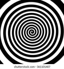 Simple big hypnotic spiral