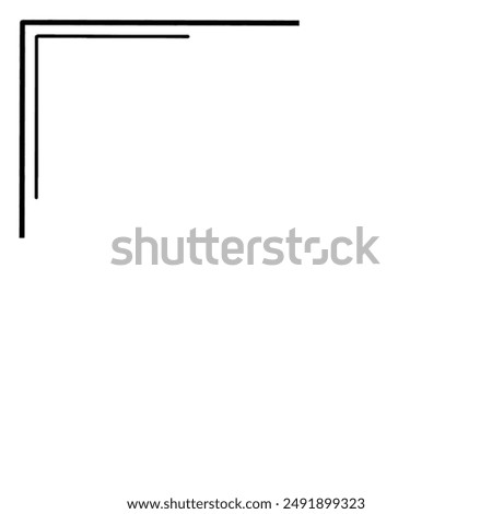A Simple Black Corner Frame