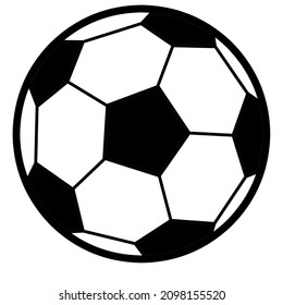 Simple Black White Soccer Ball Design Stock Illustration 2098155520 ...