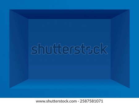 simple boxy blue background frame