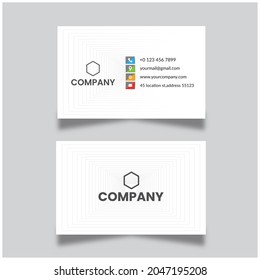 simple business card template design - Powered by Shutterstock