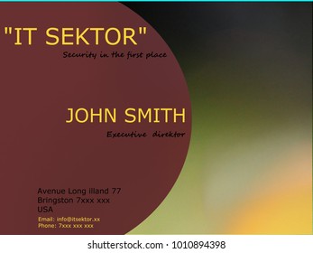 Simple business card template with text. Promote your business. - Powered by Shutterstock