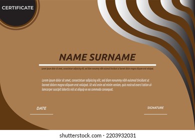 Simple Certificate With Loyal Award  - Powered by Shutterstock