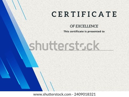 Simple certificate template for awards