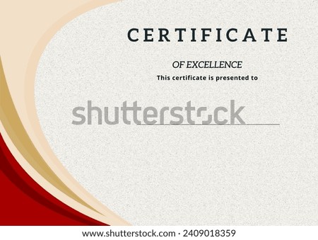 Simple certificate template for awards