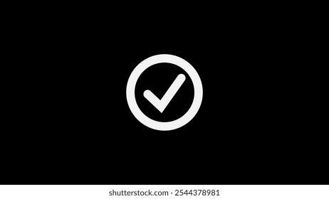 Simple check mark icon. Checkmark Illustration.
